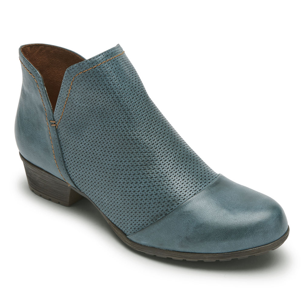 Rockport Støvler Dame Marineblå - Cobb Hill Gratasha V-Cut - QDPC94705